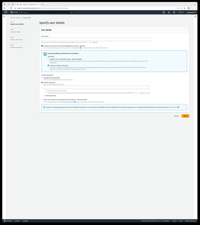 More IAM User Details
