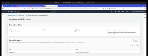 CodeStar Connection Complete
